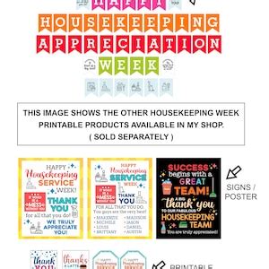 Housekeeping Appreciation Poster Printable / Housekeeping Appreciation ...