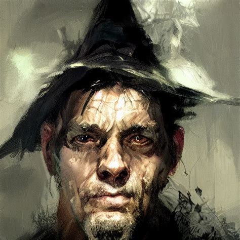 Professional Portrait Of Male Witch By Jeremy Mann And Other Art