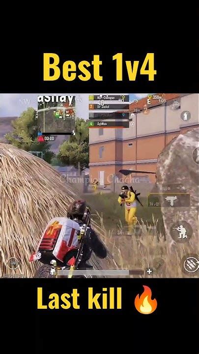 Quick 1v4 🔥 Bgmi Pubgmobile Clutch Top10 1v4 Squadwipe