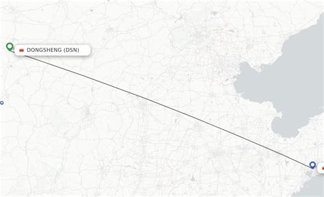 Direct Non Stop Flights From Dongsheng To Qingdao Schedules