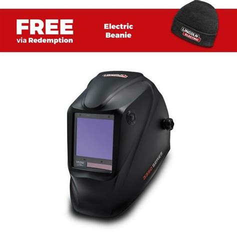 Lincoln Electric K3034 4 Lins169273 3350 4c Black Viking Welding Helmet With Grind Button