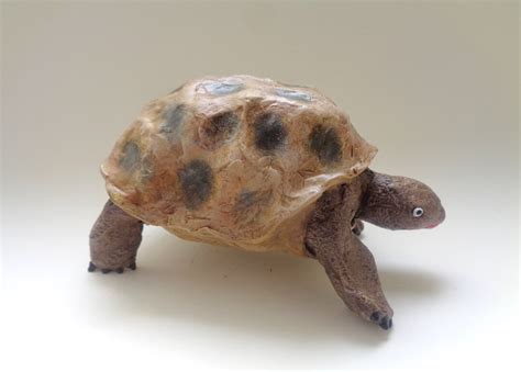 Whimsical Tortoise Sculpture Folk Art Reptile Figurine, Paperweight - Etsy