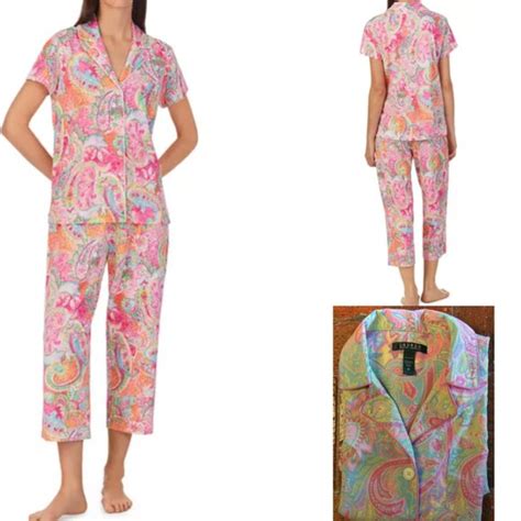 Lauren Ralph Lauren Intimates And Sleepwear Lauren Ralph Lauren Pj Set Szm Poshmark