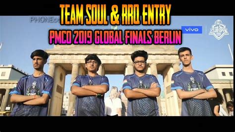 Team Soul RRQ Athena Entry In PMCO 2019 GLOBAL FINALS BERLIN PUBG