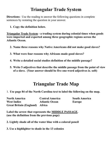 Triangular Trade System