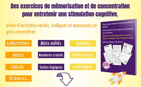 Cahier D activités Pour Les Séniors Adapté au Personne âgée Pour