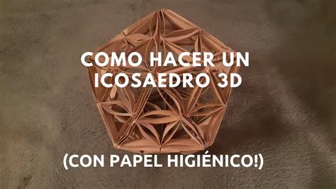 Como Hacer Un Icosaedro 3D YouTube