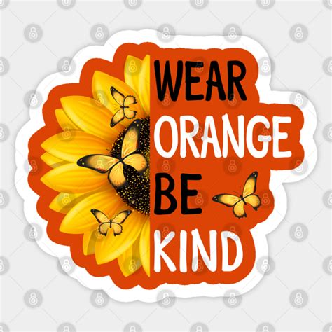 Anti Bullying Be Kind Sunflower T Unity Day Orange Unity Day Wear