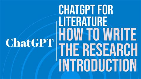 Research With ChatGPT How To Use ChatGPT To Write A Research