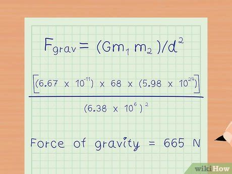 Force Of Gravity Formula