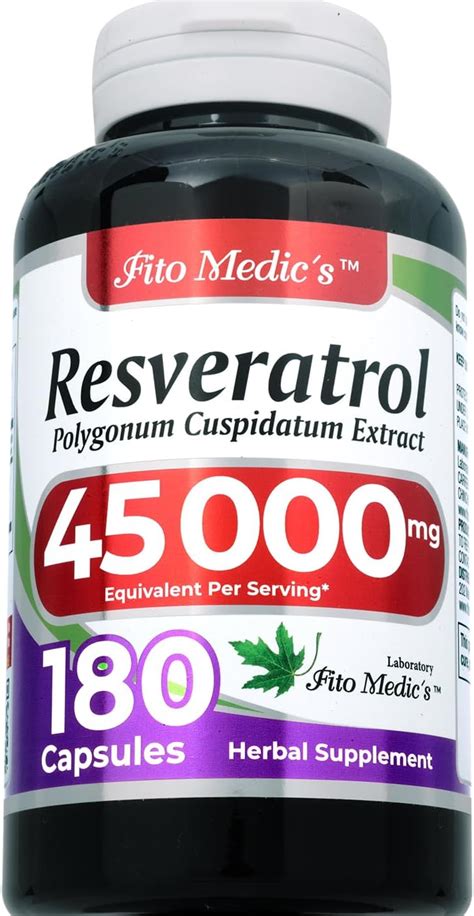 Lab Resveratrol 180 Capsules 45000 Mg Resveratrol Supplement Resveratrol