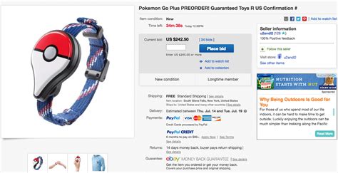 Pokemon Go Plus watch prices skyrocket on Ebay - Business Insider