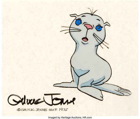 The White Seal Kotick Signed Production Cel Chuck Jones Lot 11875