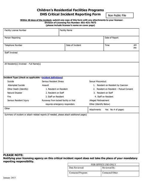 60 Incident Report Template Employee Police Generic Template Lab