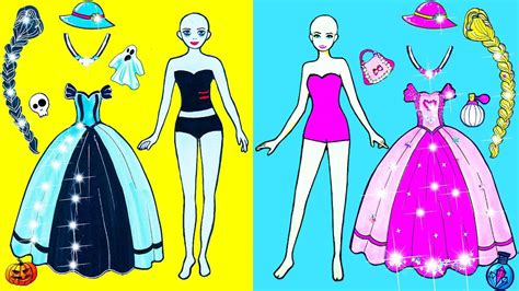 Paper Dolls Dress Up Wedding Sadako And Frankenstein Dresses Handmade Quiet Book Dolls Beauty 10