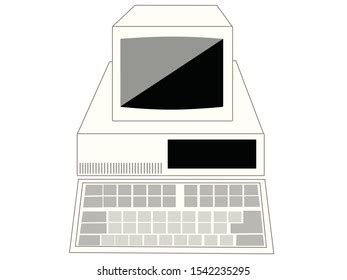 8,232 Old Computer Sketch Images, Stock Photos & Vectors | Shutterstock