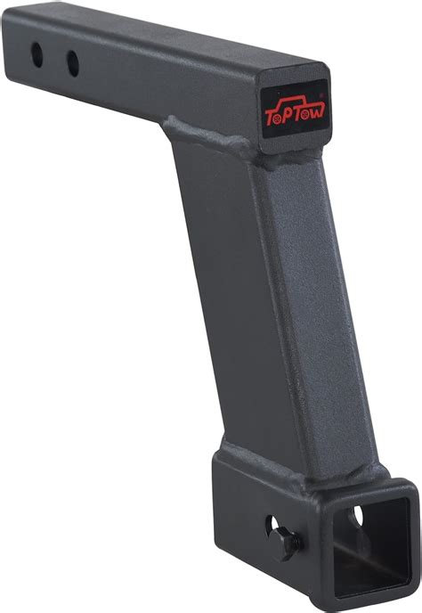 Toptow Trailer Hitch Extender Adapter With 10 Inch Riser Drop 2 Receiver 2 Inch