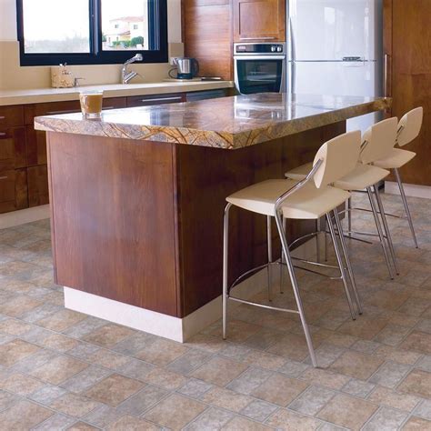 Trafficmaster Allure 12 In X 36 In Yukon Tan Luxury Vinyl Tile