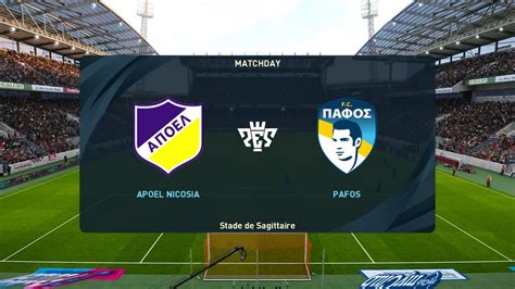 Apoel Nicosia Vs Pafos Fc Cyta Championship Pes Youtube