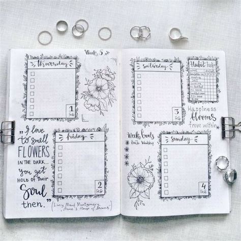 12 Bullet Journal Layout Design Ideas For Major Inspiration Bullet