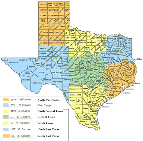 texas county map with cities | Texas is so vast we are setting up seven ...