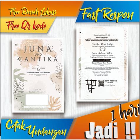 Jual Undangan Pernikahan Undangan Undangan Murah Undangan