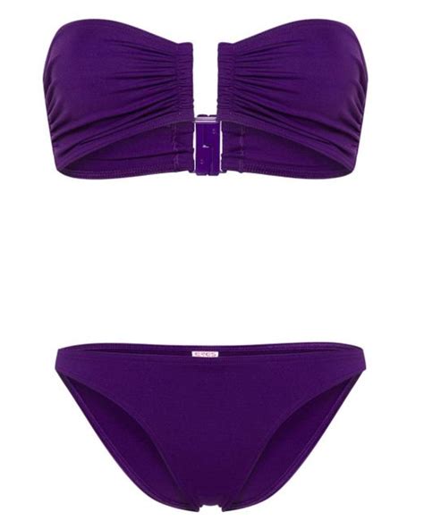 Eres Show Fripon Bandeau Bikini Set In Purple Lyst