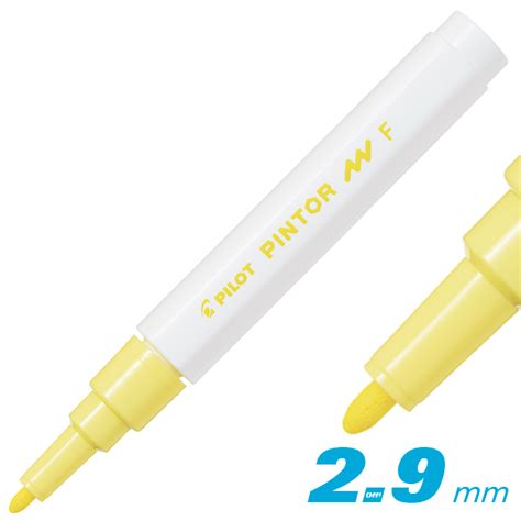 Marcador Pintor Pilot Amarillo Pastel Punta Fina 29mm