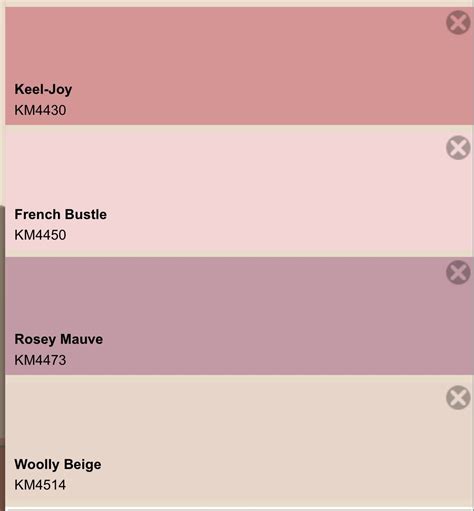 √ Dusty Rose Color Code