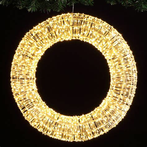 Leisuregrow Christmas 60CM WREATH WITH 1920 WARM WHITE MICRO LEDS