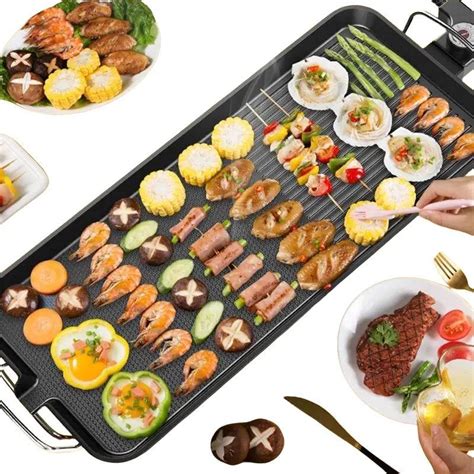 Multifunctional Electric Indoor Teppanyaki Grills Versatile Griddle Pan