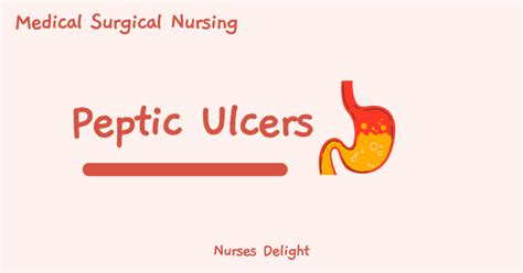 Peptic Ulcers Nursing Care Management