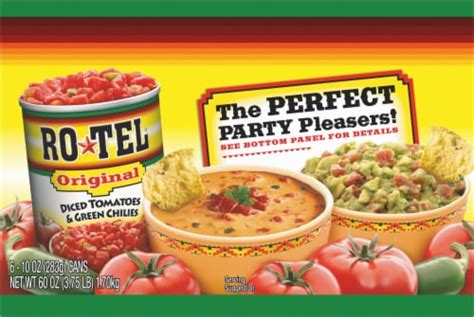 Rotel® Original Diced Tomatoes And Green Chilies 6 Ct 10 Oz Kroger