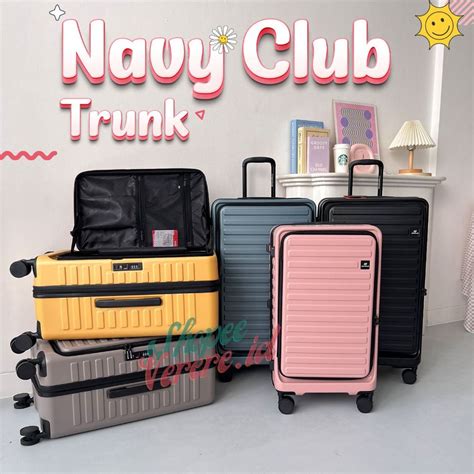 Jual Koper Navy Club Original Trunk Front Load Series Koper Bagasi