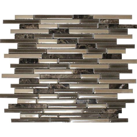 Ms International Verona Interlocking 12 In X 12 In X 8 Mm Porcelain Stone Mesh Mounted Mosaic