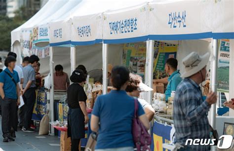 전남 농·수산물 직거래 장터 열린 청계광장 네이트 뉴스