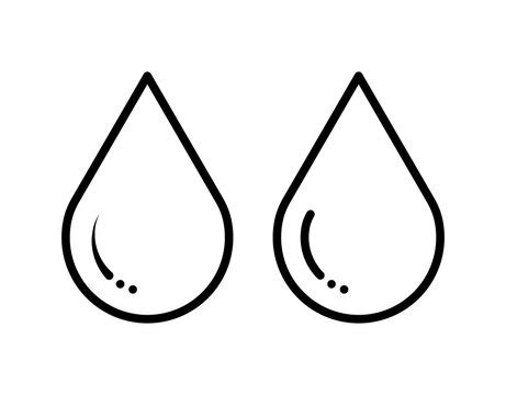 Best Photos Of Raindrop Outline Clip Art White Water Drop Png Clip