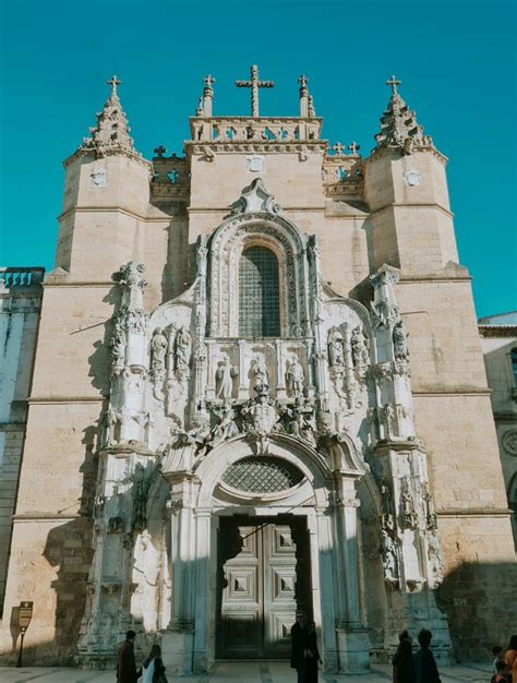 Vertical Shot Of The Igreja De Santa Cruz Church In Coimbra Portugal