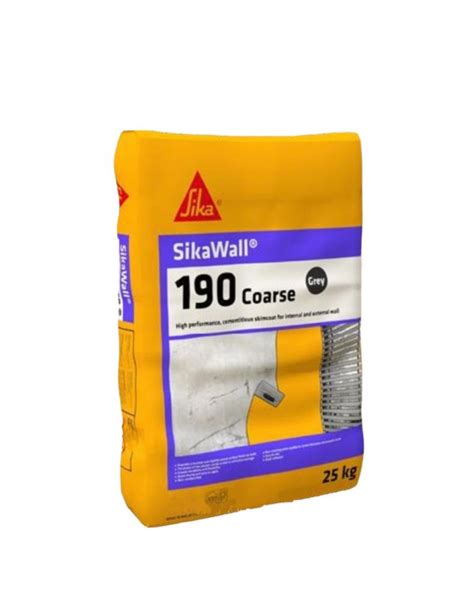 SikaWall 190 Coarse Building Finishing 25kg Bag 40kg Bag Product