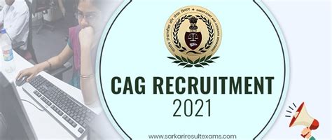 CAG Recruitment 2021 Application Form For 10811 Auditor Accountant Job