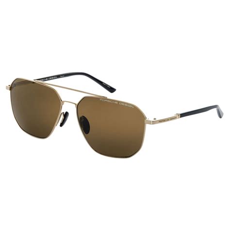 Porsche Design P´8967 Sunglasses Gold Black Brown Porsche Design Eyewear Avvenice