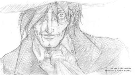 Alucard Sketch Test By Urusankun On Deviantart