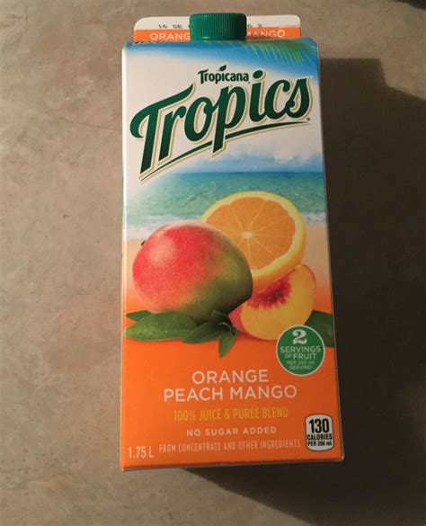 Tropicana Tropics Orange Peach Mango Juice Reviews In Juice Chickadvisor