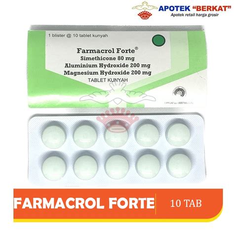 Jual Farmacrol Forte Tablet Isi Obat Maag Shopee Indonesia