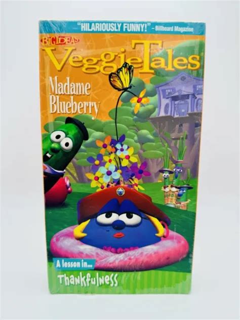 Veggietales Madame Blueberry A Lesson In Thankfulness Vhs Tape Brand