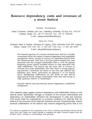 Fillable Online Espace Library Uq Edu Resource Dependency Costs And