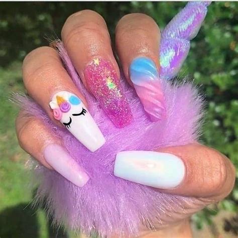 50 Magical Unicorn Nail Art Designs Unicorn Nails Designs Unicorn