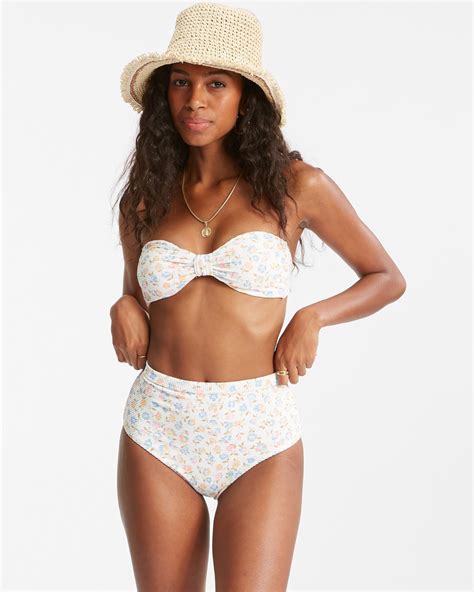 Ditsy Dreamin Knotted Bandeau Bikini Top Billabong