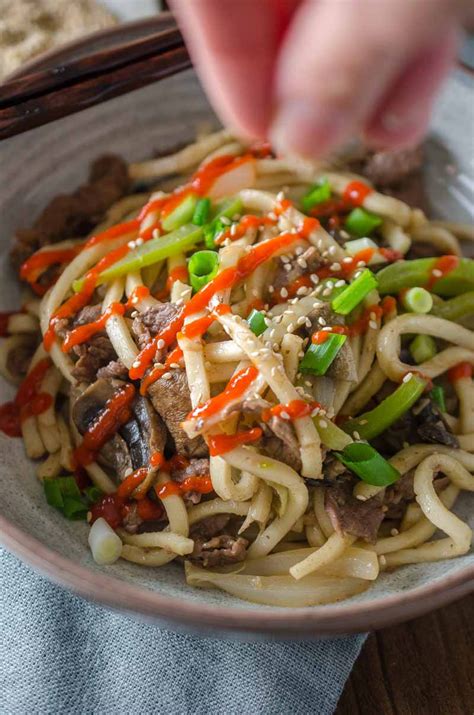 Beef Noodle Stir- Fry - Life's Ambrosia