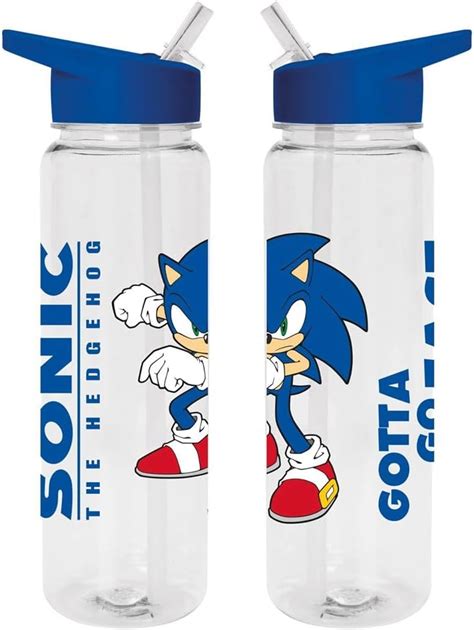 Amazon Sonic The Hedgehog Water Bottle Gotta Go Fast Design